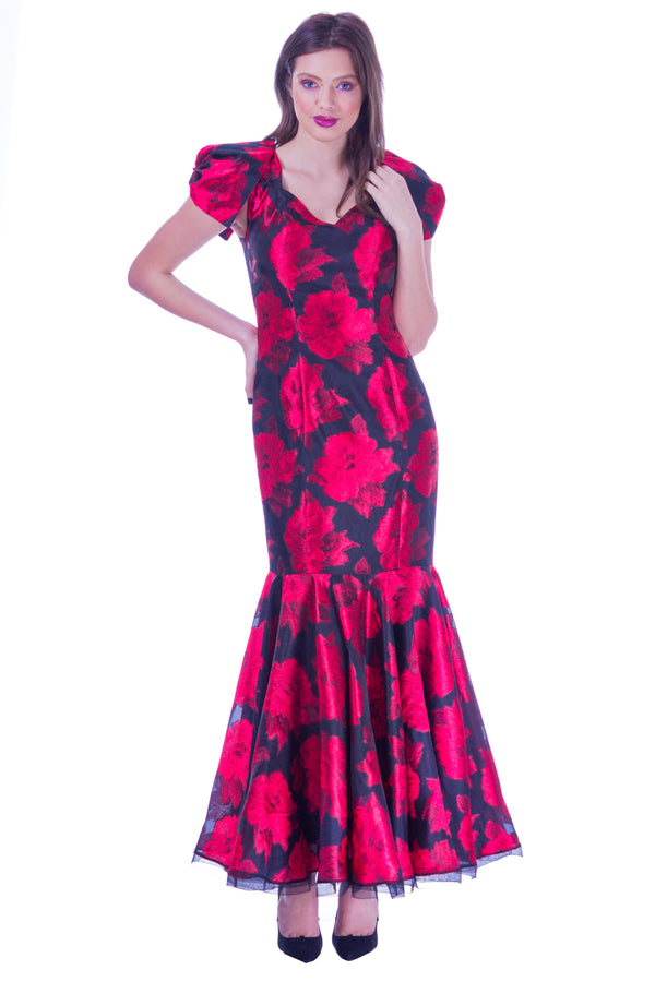 Rochie voal imprimat I-1